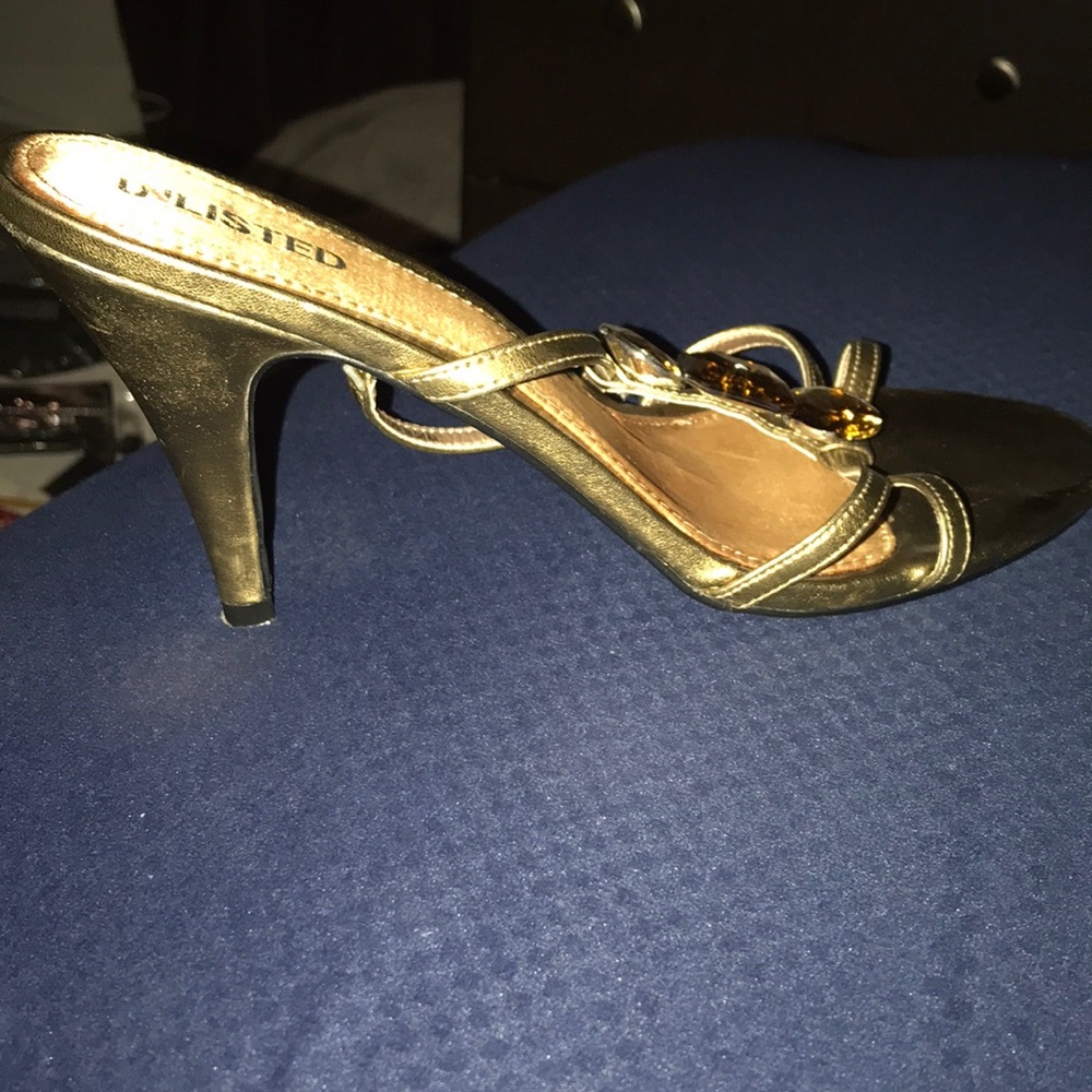 Brown-Champagne Color High Heel